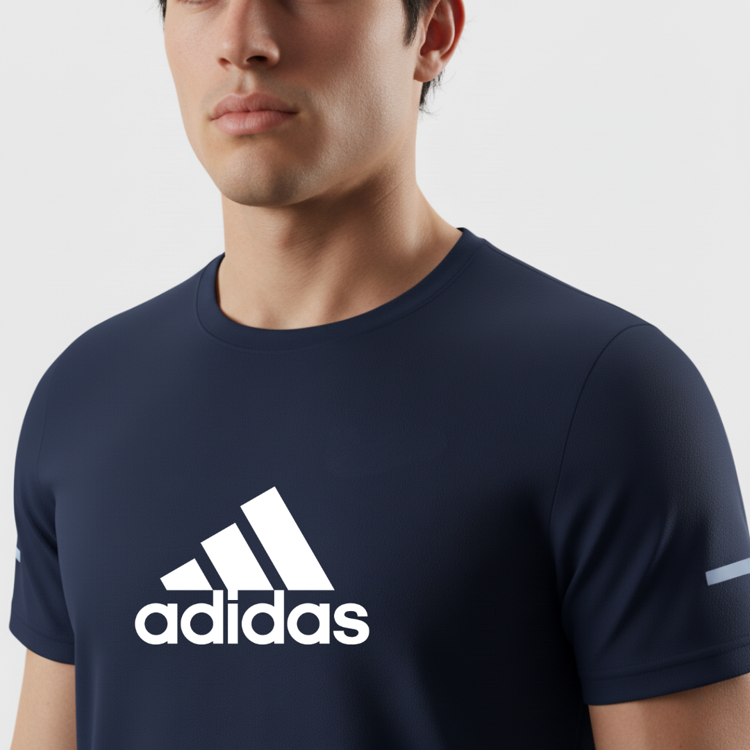 221 CAMISETA ESSENCIAL AZUL NAVY LOGO GRANDE ADD