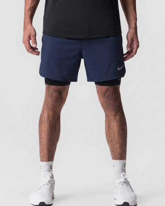 103 Short Essencial con Licra Azul Navy NK - estudio on-model