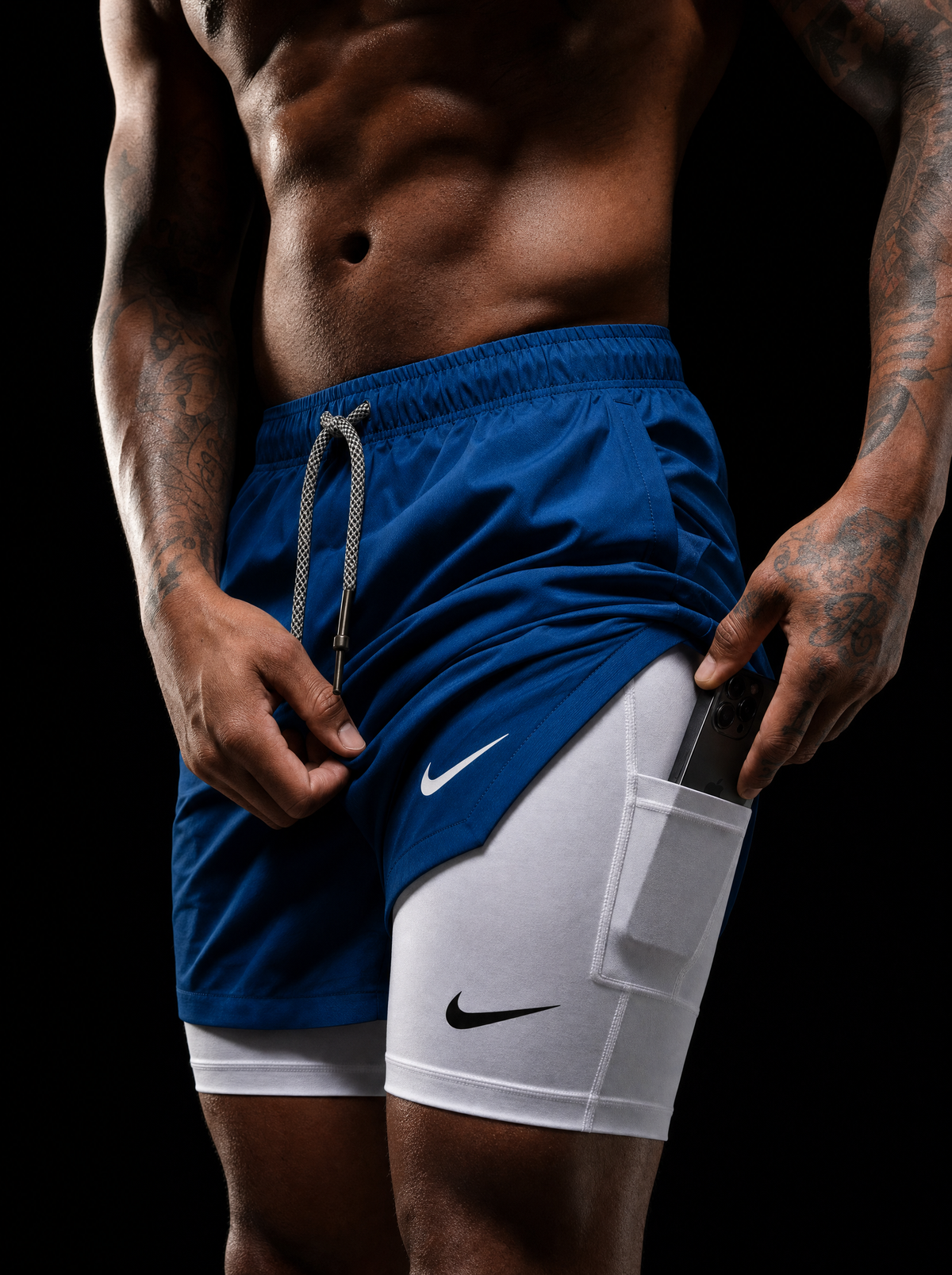 Short Pro 2 en 1 con licra interna y bolsillo