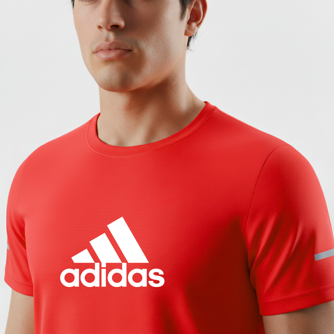 224 CAMISETA ESSENCIAL ROJO LOGO GRANDE ADD