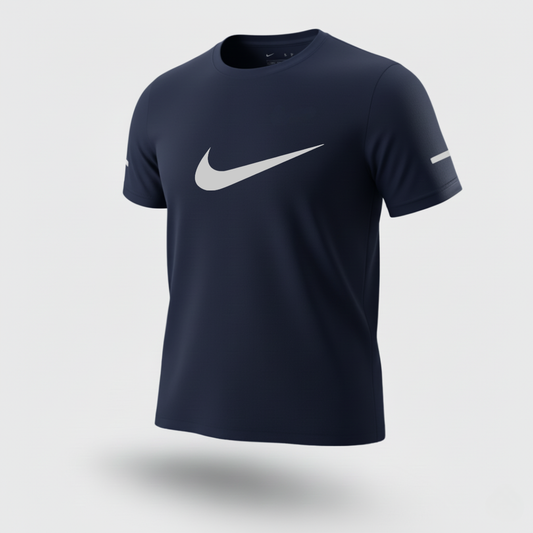 216 CAMISETA ESSENCIAL AZUL NAVY LOGO GRANDE NK