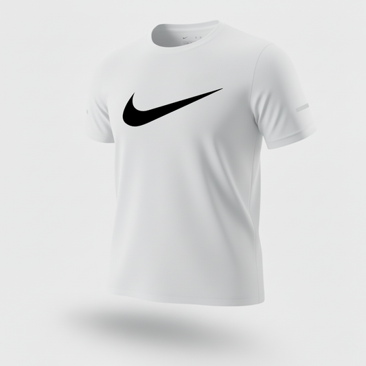 217 CAMISETA ESSENCIAL BLANCO LOGO GRANDE NK