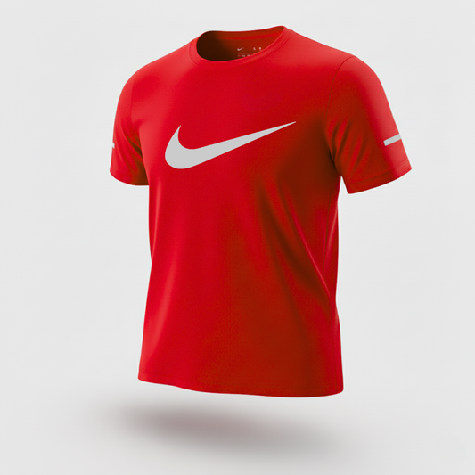 219 CAMISETA ESSENCIAL ROJO LOGO GRANDE NK