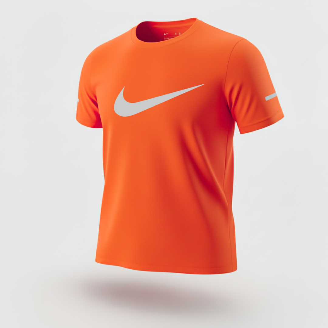 220 CAMISETA ESSENCIAL NARANJA LOGO GRANDE NK