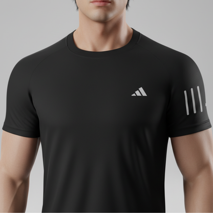 227 CAMISETA ESSENCIAL NEGRO TRES LINEAS ADD