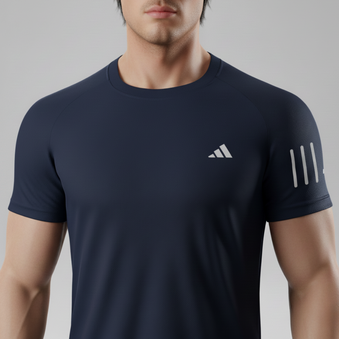 228 CAMISETA ESSENCIAL AZUL NAVY TRES LINEAS ADD