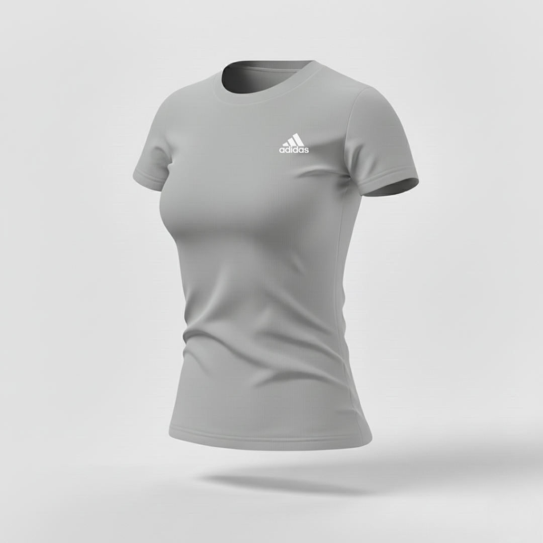 408 CAMISETA ESSENCIAL MUJER GRIS ADD