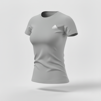 408 CAMISETA ESSENCIAL MUJER GRIS ADD