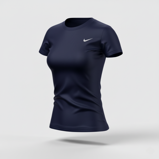 406 CAMISETA ESSENCIAL MUJER AZUL NAVY NK