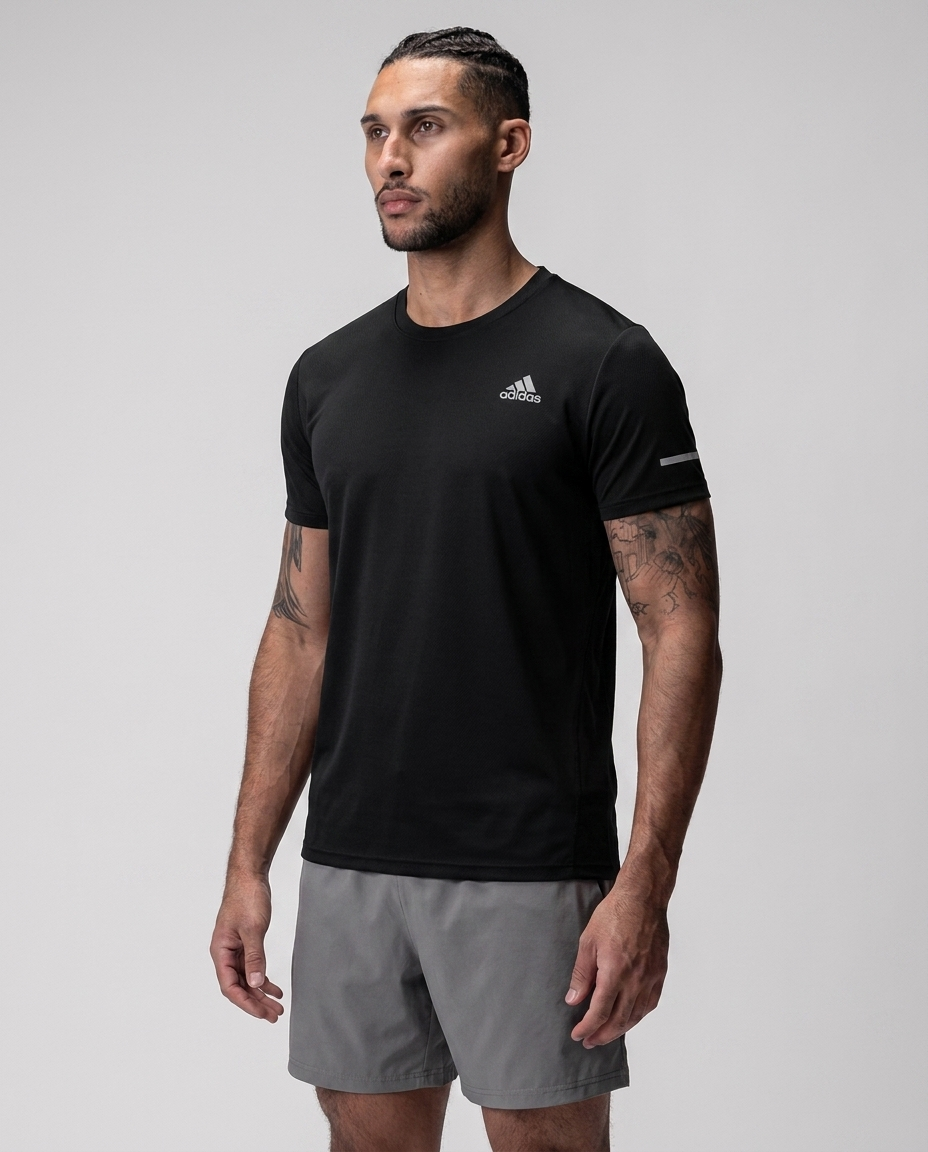 Camiseta Essencial Negra - Frontal