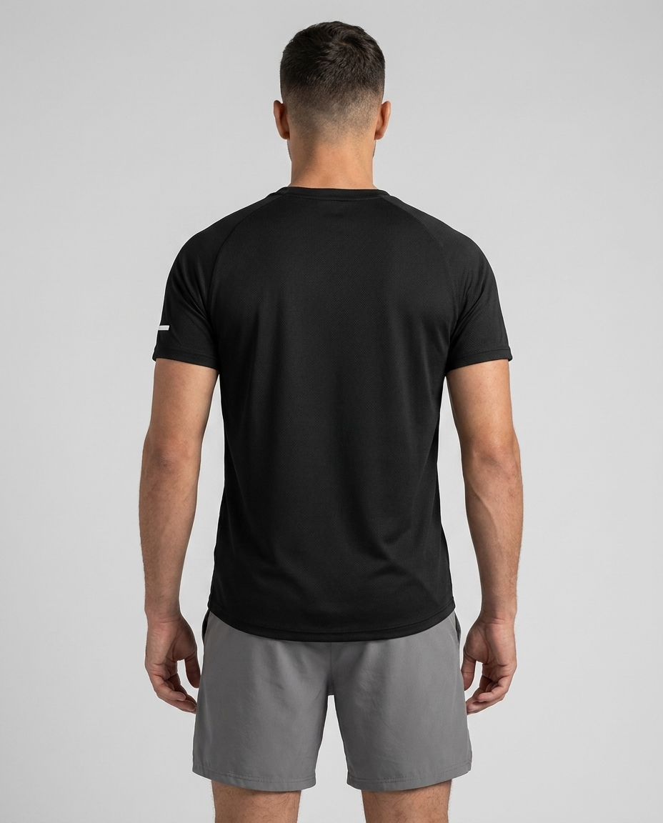 Camiseta Essencial Negra NK - Espalda