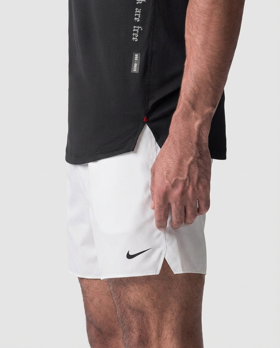 116 Short Essencial Novak Blanco NK - detalle macro