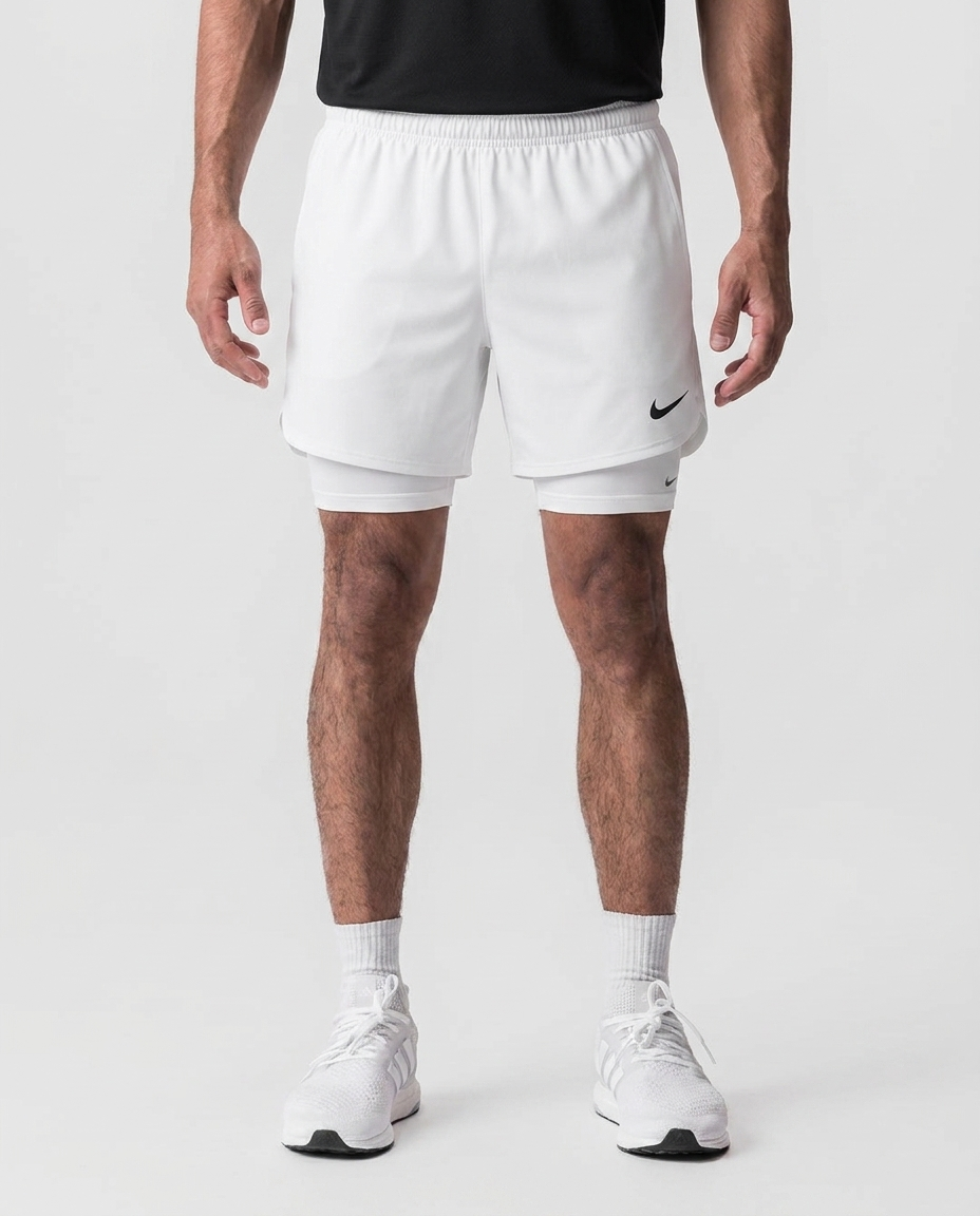 104 Short Essencial con Licra Blanca NK - estudio on-model