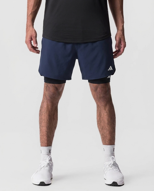 109 Short Licra Essencial Azul Navy ADD - estudio on-model
