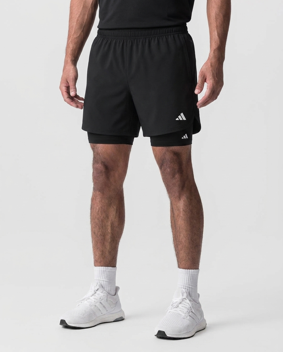111 Short Licra Essencial Negra ADD - estudio on-model