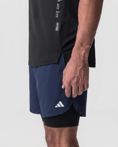 109 Short Licra Essencial Azul Navy ADD - detalle macro
