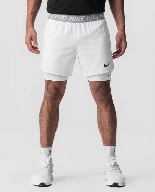 113 Short Licra NK Pro Blanca - estudio on-model