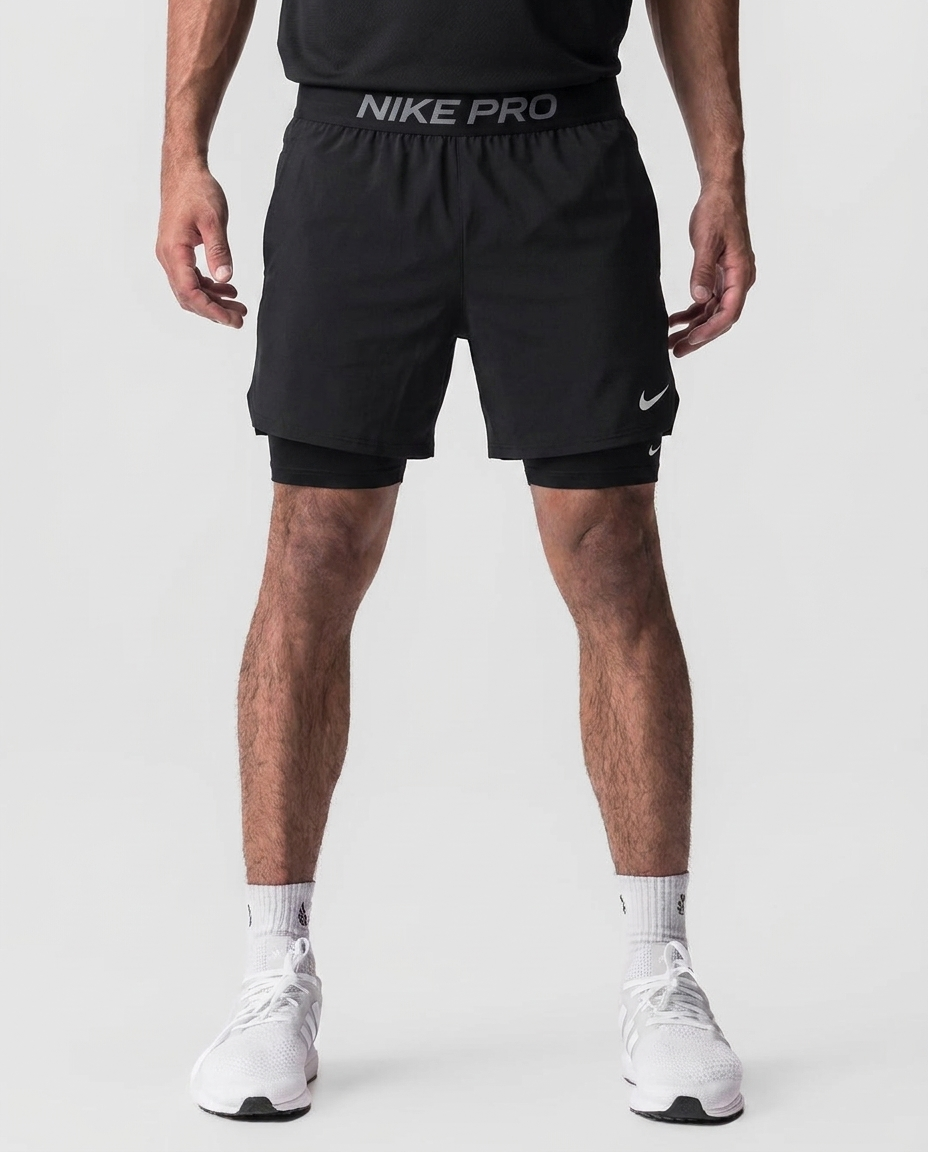 114 Short Licra NK Pro Negra - estudio on-model