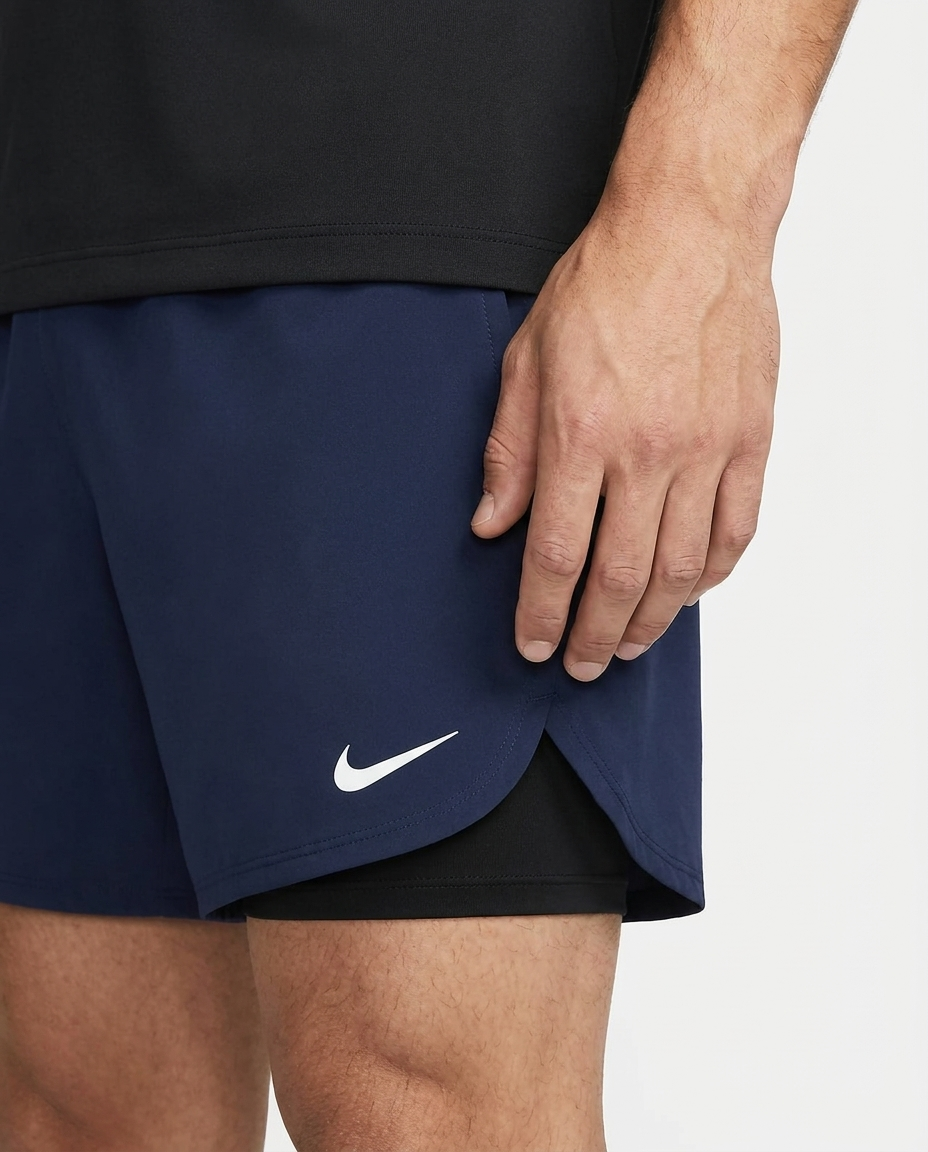 112 Short Licra NK Pro Azul Navy - detalle macro