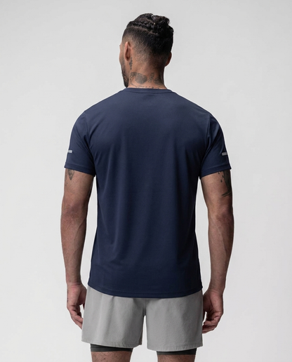 206 Camiseta Essencial Azul Navy ADD - espalda on-model