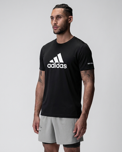 223 Camiseta Essencial Negra Logo Grande ADD - frontal