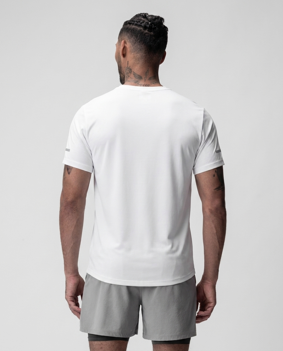 217 Camiseta Essencial Blanco Logo Grande NK - espalda