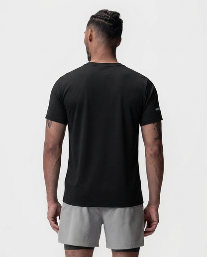 218 Camiseta Essencial Negro Logo Grande NK - espalda