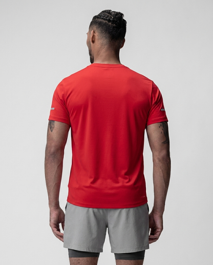 219 Camiseta Essencial Rojo Logo Grande NK - espalda