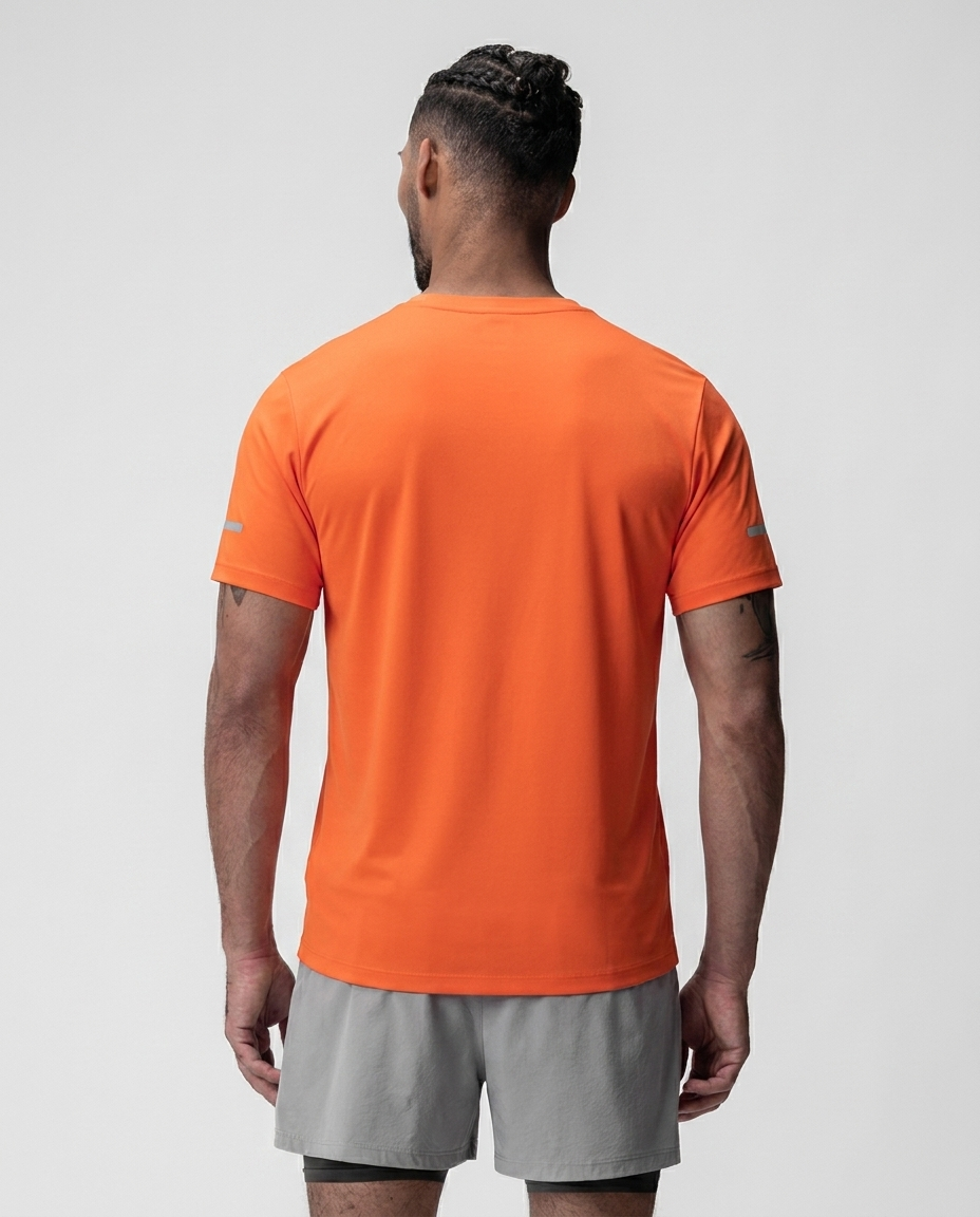 220 Camiseta Essencial Naranja Logo Grande NK - espalda