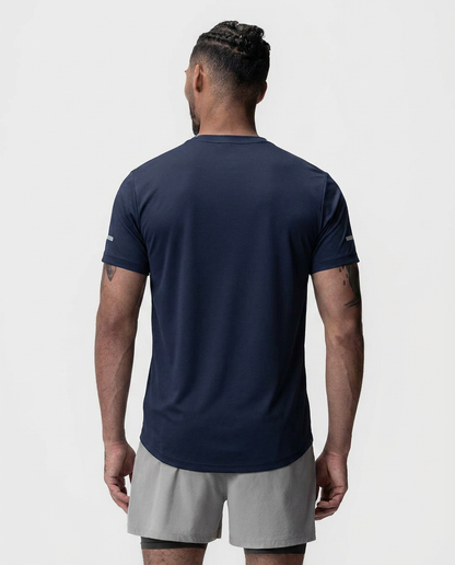 221 Camiseta Essencial Azul Navy Logo Grande ADD - espalda