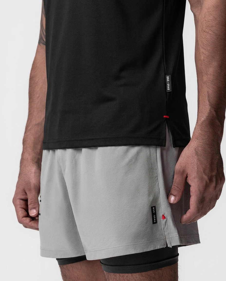 223 Camiseta Essencial Negra Logo Grande ADD - macro