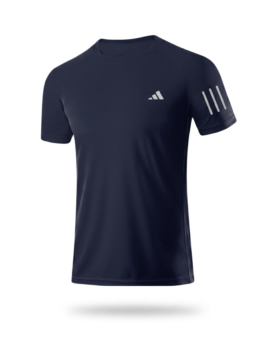 228 Camiseta Essencial Azul Navy Tres Lineas ADD - packshot
