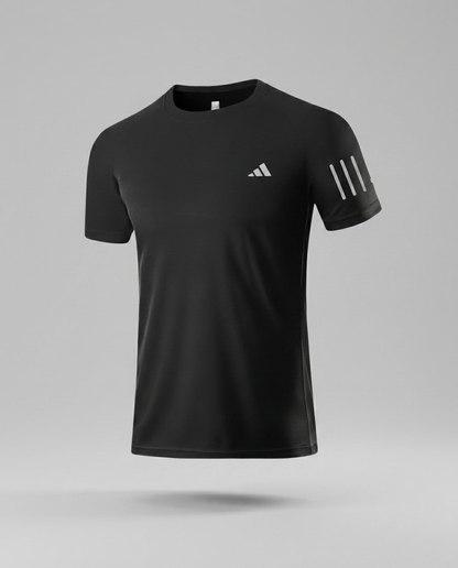 227 Camiseta Essencial Negro Tres Lineas ADD - packshot