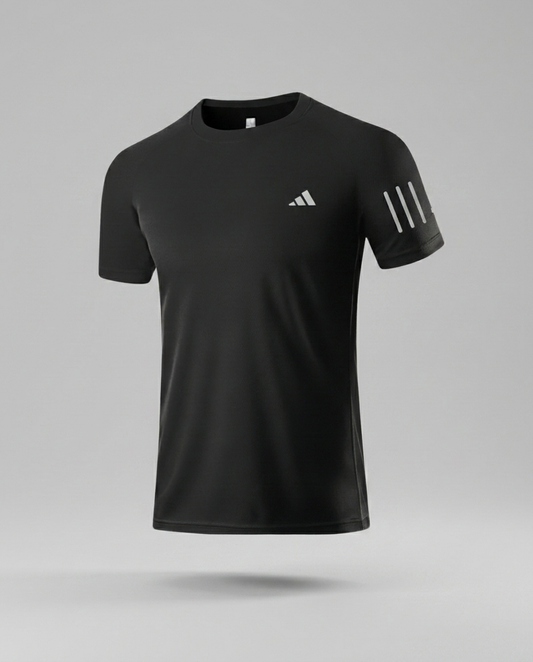 227 Camiseta Essencial Negro Tres Lineas ADD - packshot