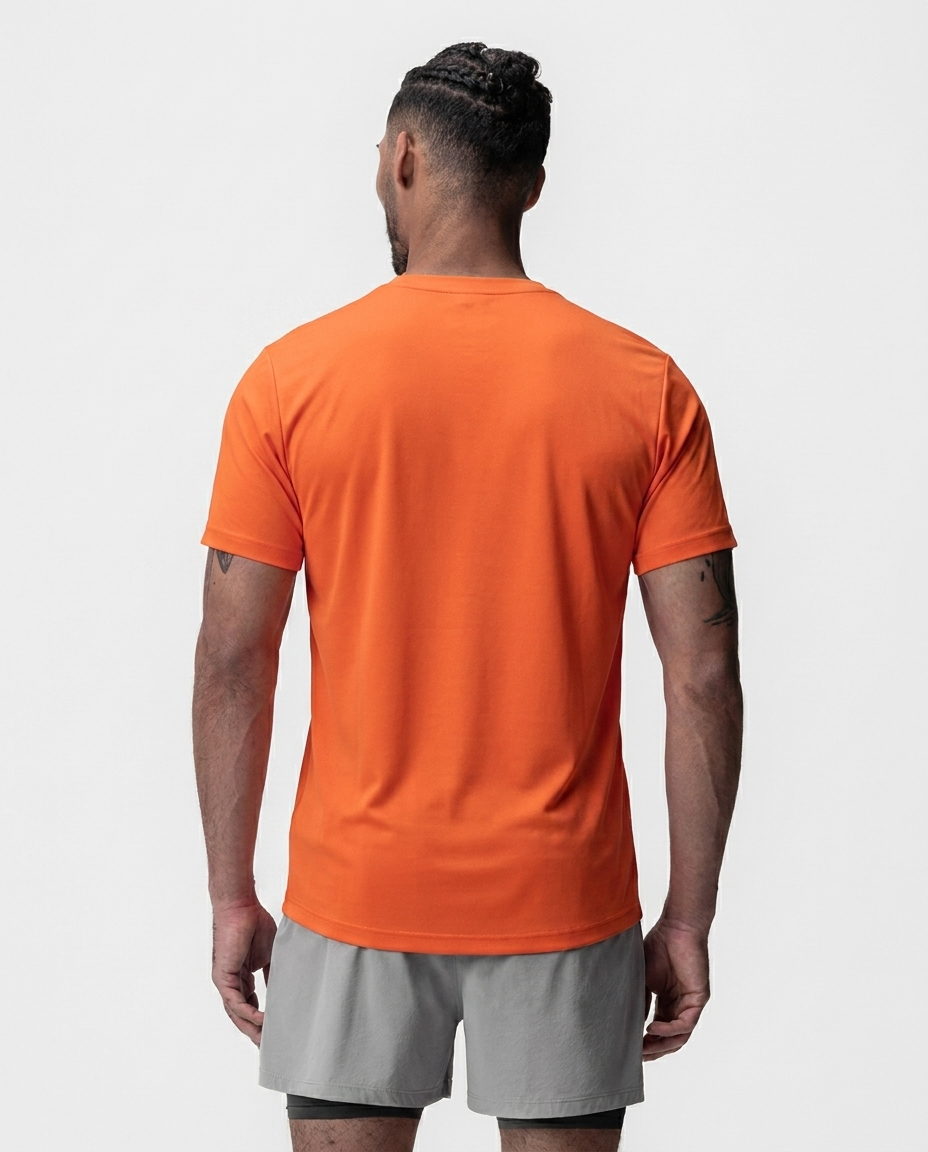 225 Camiseta Essencial Naranja Logo Grande ADD - espalda