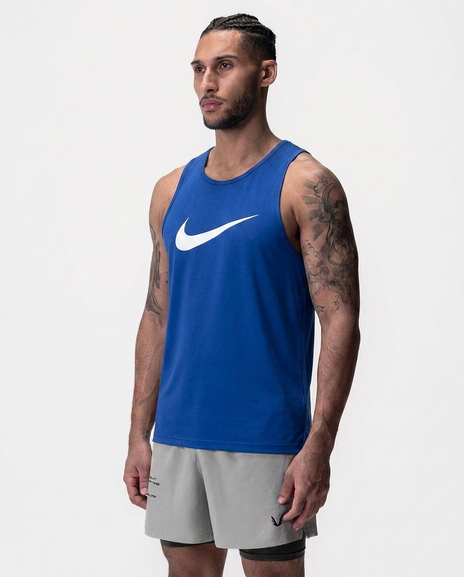 319 Esqueleto Essencial Azul Rey Logo Grande NK - frontal