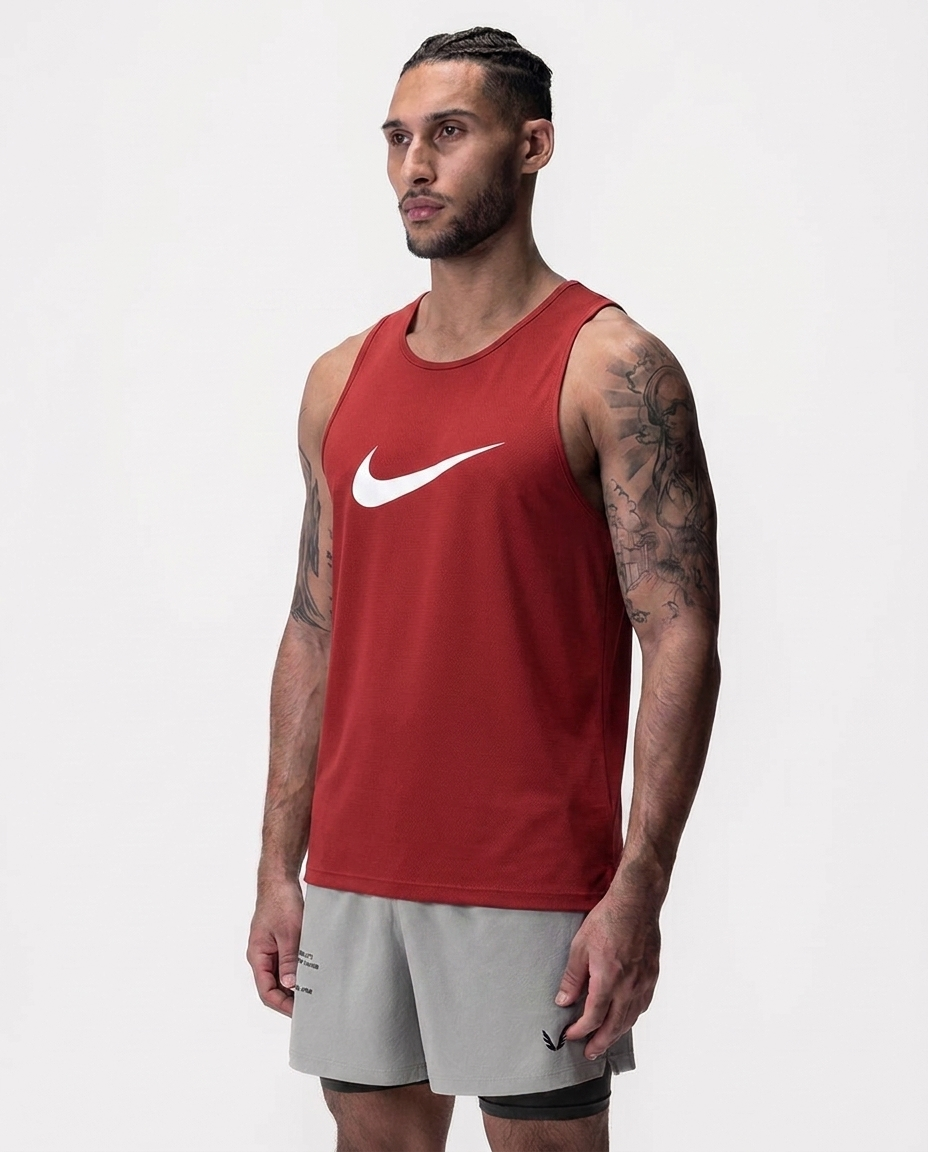 320 Esqueleto Essencial Rojo Logo Grande NK - frontal