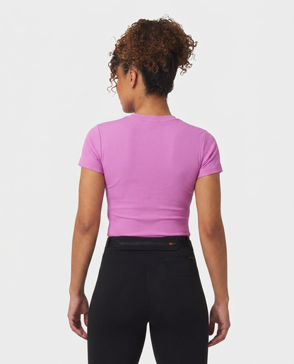 401 Camiseta Essencial Mujer Lila NK - espalda