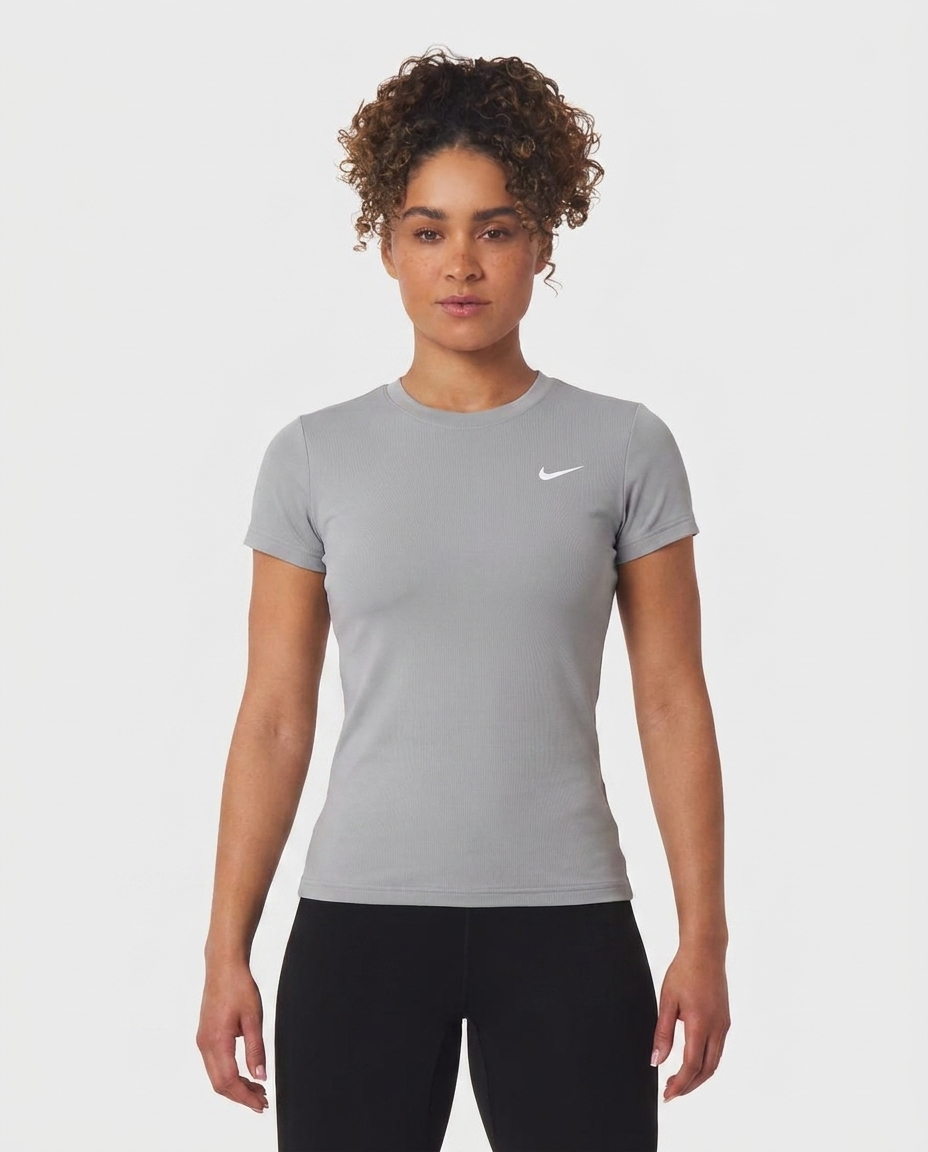 402 Camiseta Essencial Mujer Gris NK - frontal