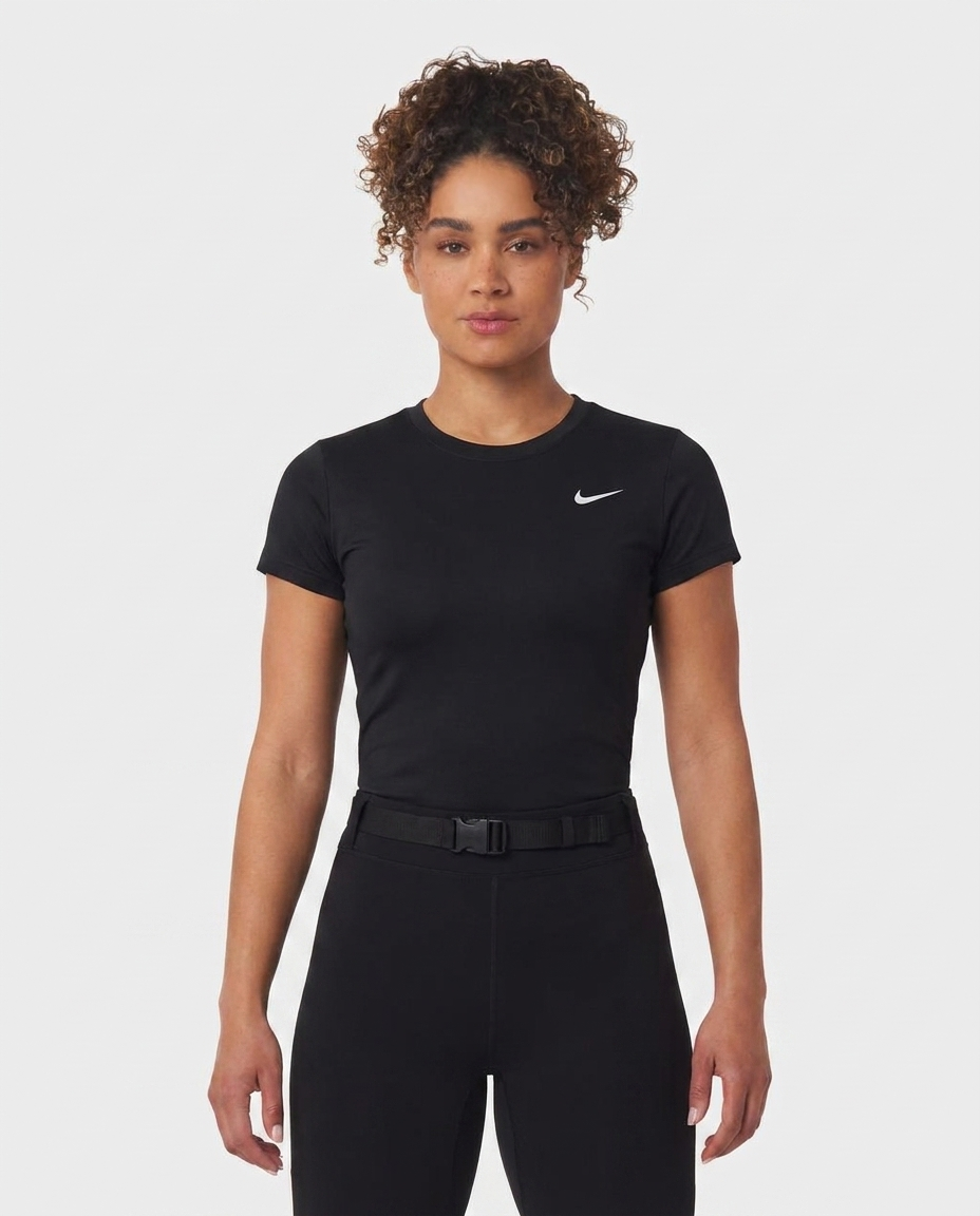 405 Camiseta Essencial Mujer Negro NK - frontal