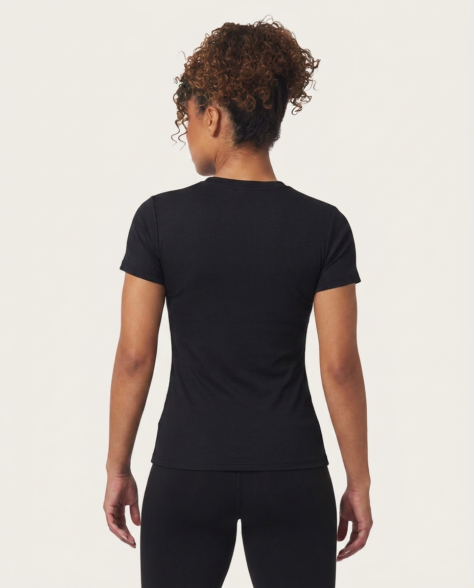 405 Camiseta Essencial Mujer Negro NK - espalda