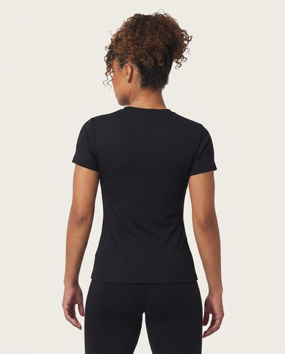 405 Camiseta Essencial Mujer Negro NK - espalda