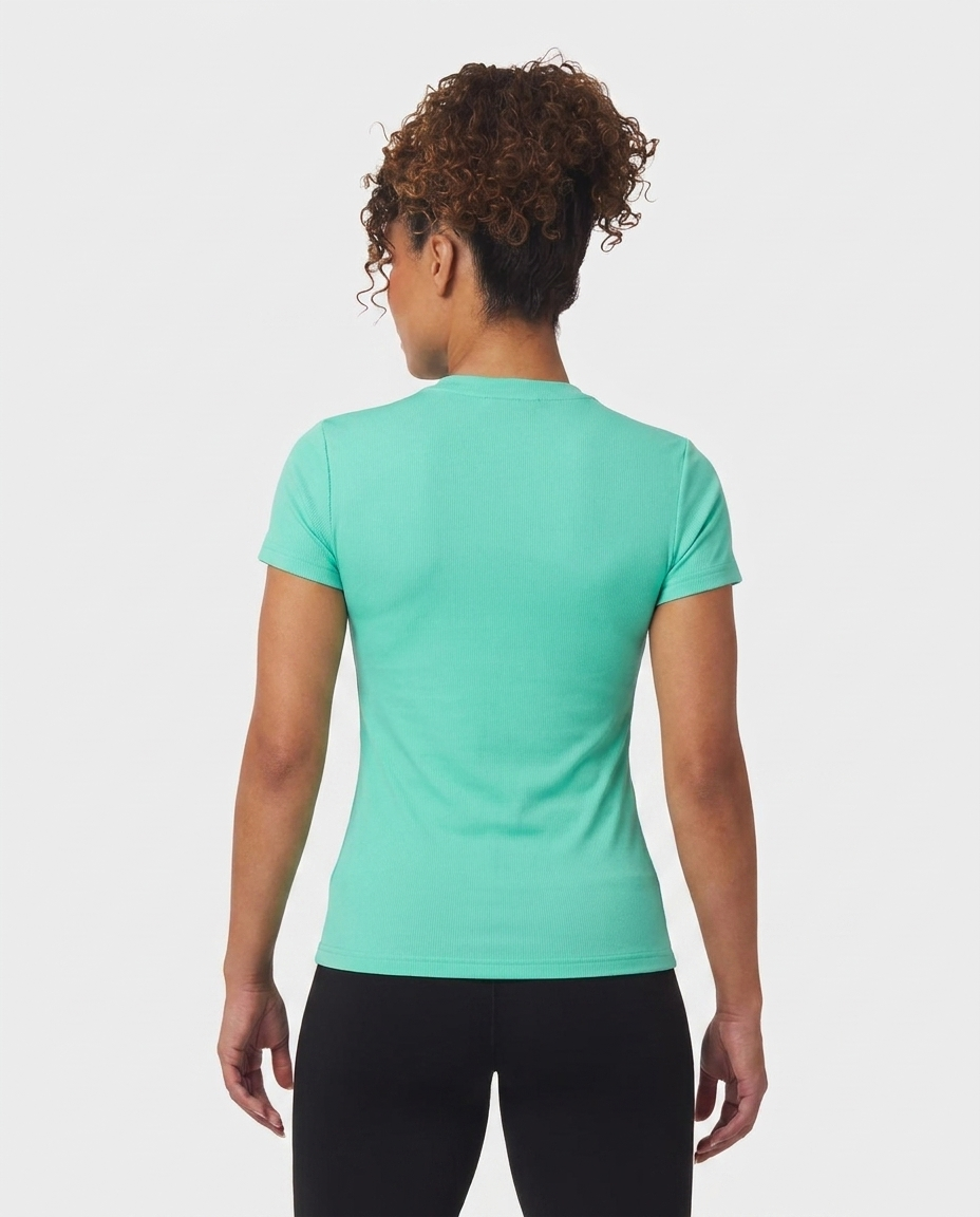 409 Camiseta Essencial Mujer Celeste ADD - espalda