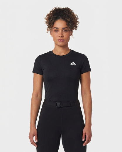 411 Camiseta Essencial Mujer Negro ADD - frontal