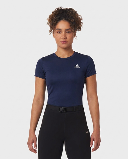 412 Camiseta Essencial Mujer Azul Navy ADD - frontal