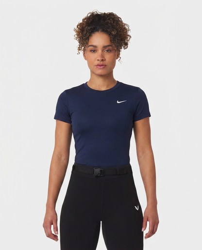 406 Camiseta Essencial Mujer Azul Navy NK - frontal
