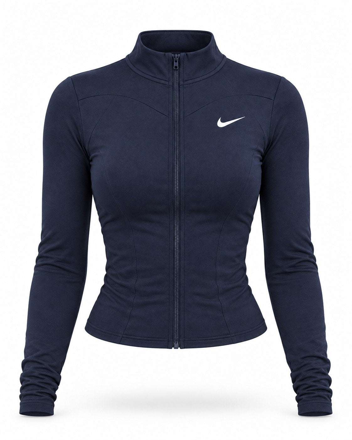 Buzo con cierre azul navy